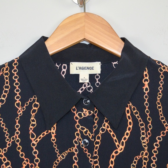 L’AGENCE 100% Silk Shirt Dress - Picture 8 of 16